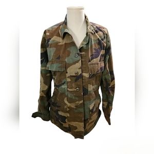 Vintage Camouflage Military Jacket